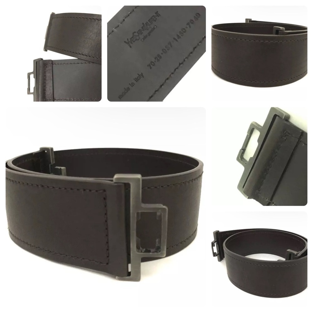 YSL Cassandra Leather 70cm Belt